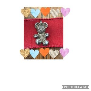Silver Teddy Bear Pendant
